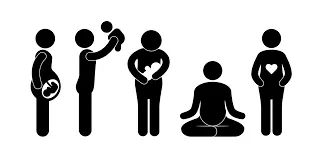 Pictogram of mothers and children